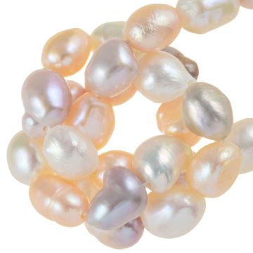 Süßwasserperlen (6 - 7 x 5.5 - 6.5 mm) Mix Color (42 Stück)